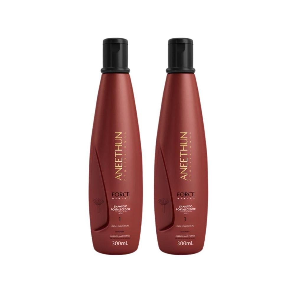 Kit Aneethun Force 2 Shampoo Fortalecedor 300 ml ÚNICO 6