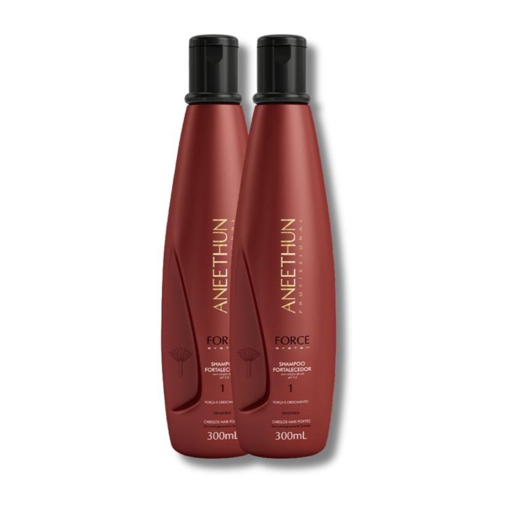 Kit Aneethun Force 2 Shampoo Fortalecedor 300 ml ÚNICO 9