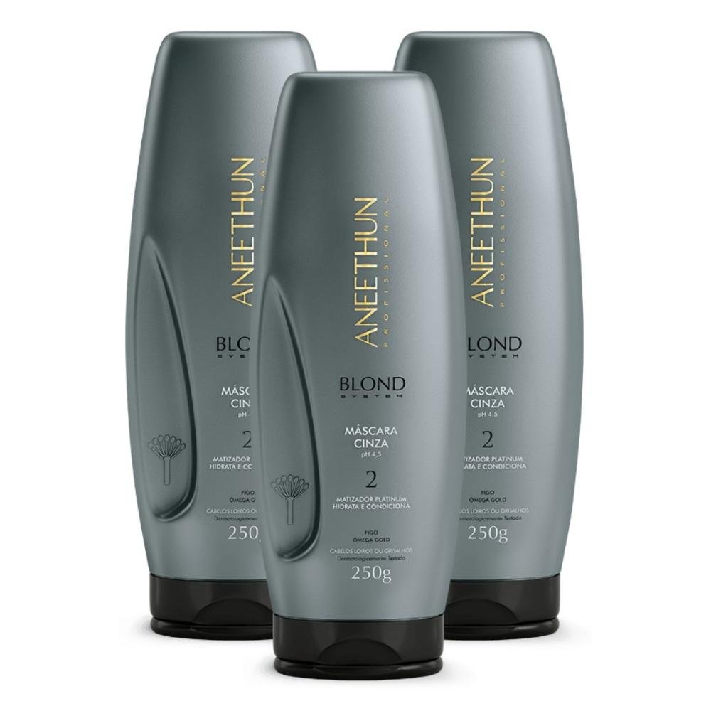 Kit Aneethun Blond System 3 Máscara Cinza 250 g