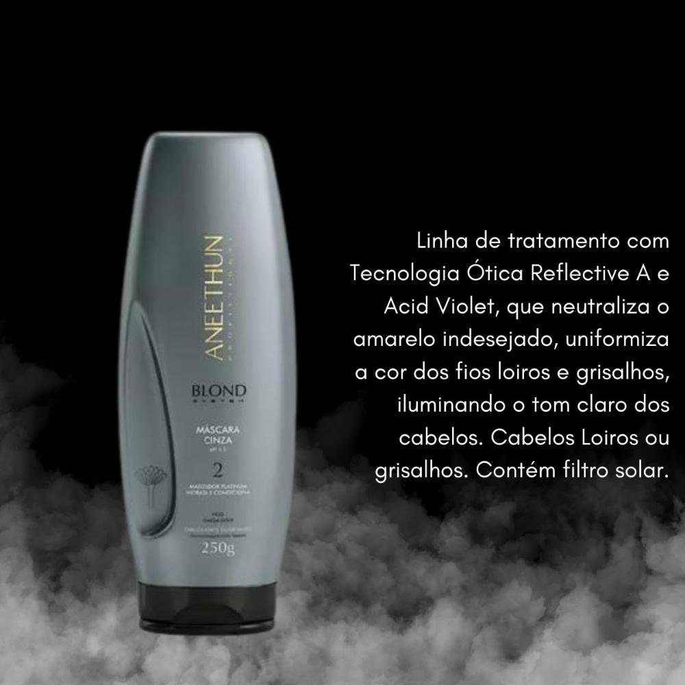 Kit Aneethun Blond System 3 Máscara Cinza 250 g ÚNICO 6