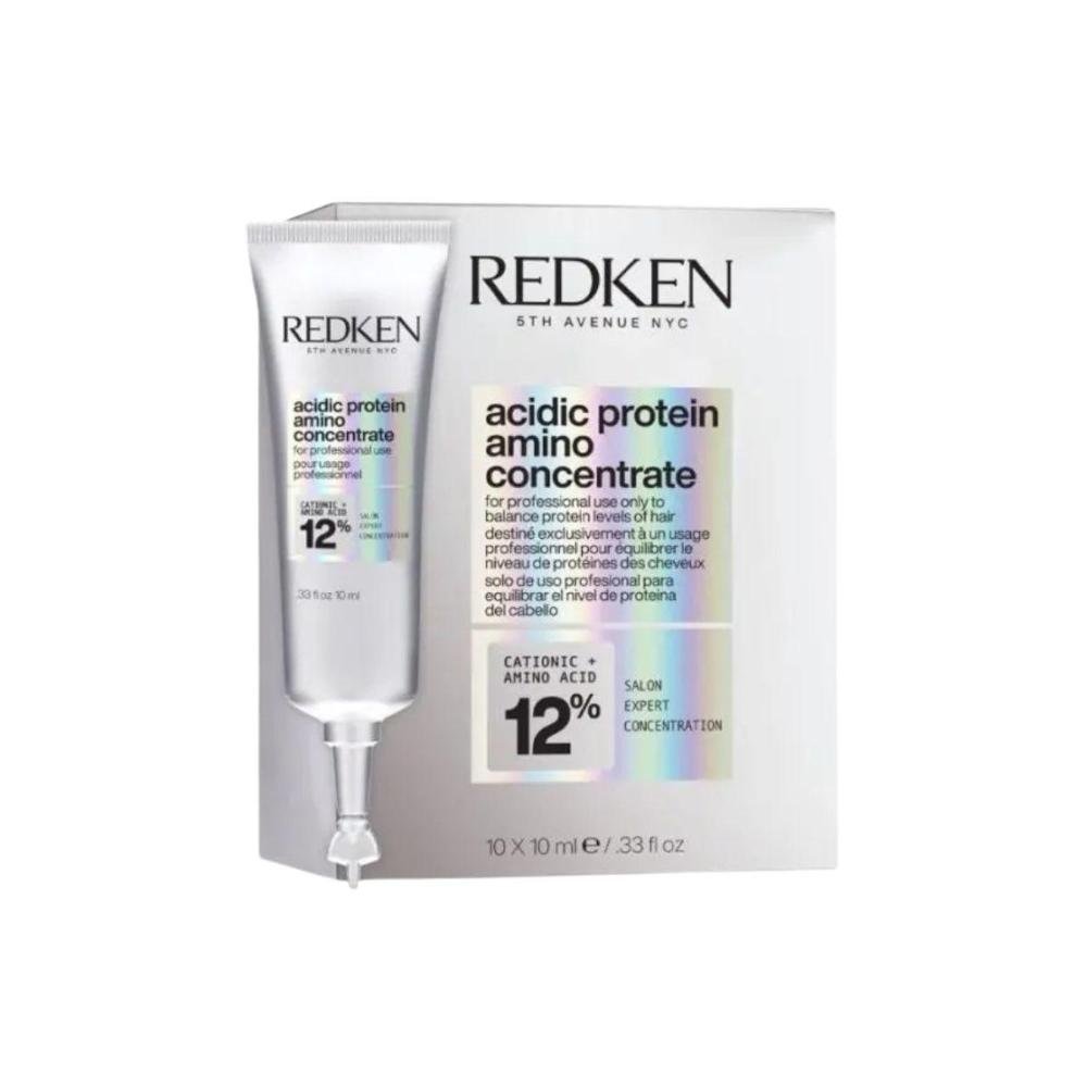 Redken Acidic Protein 12% Kit 3 Amino Concentrate 10ml ÚNICO 2