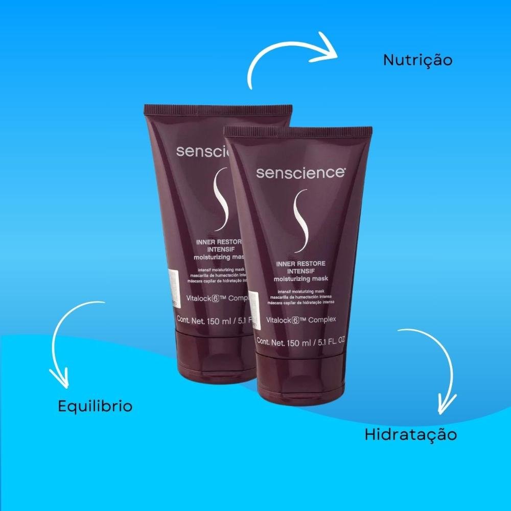 Kit Senscience Inner Restore Intensif 2 Máscara 150 ml ÚNICO 4
