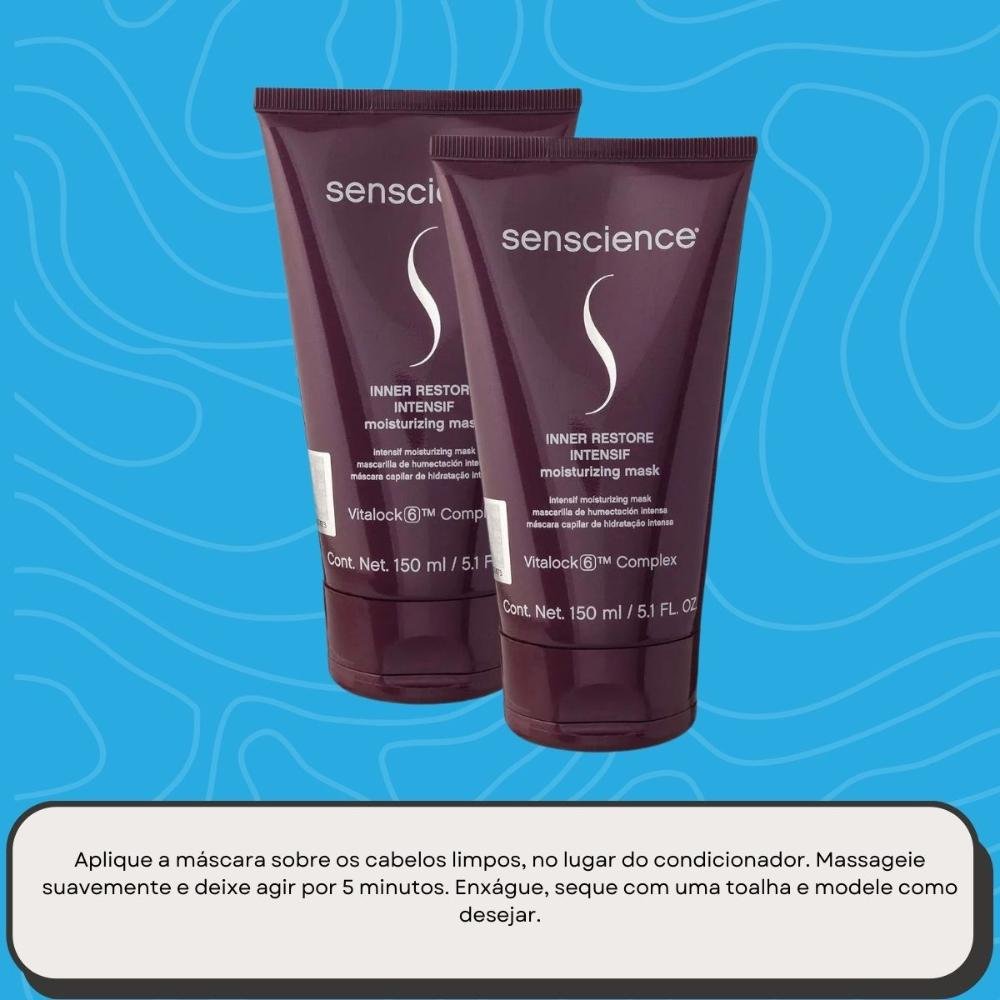 Kit Senscience Inner Restore Intensif 2 Máscara 150 ml ÚNICO 5