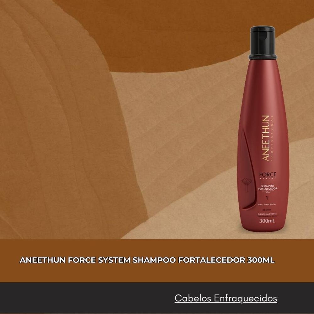 Kit Aneethun Force 3 Shampoo Fortalecedor 300 ml ÚNICO 3