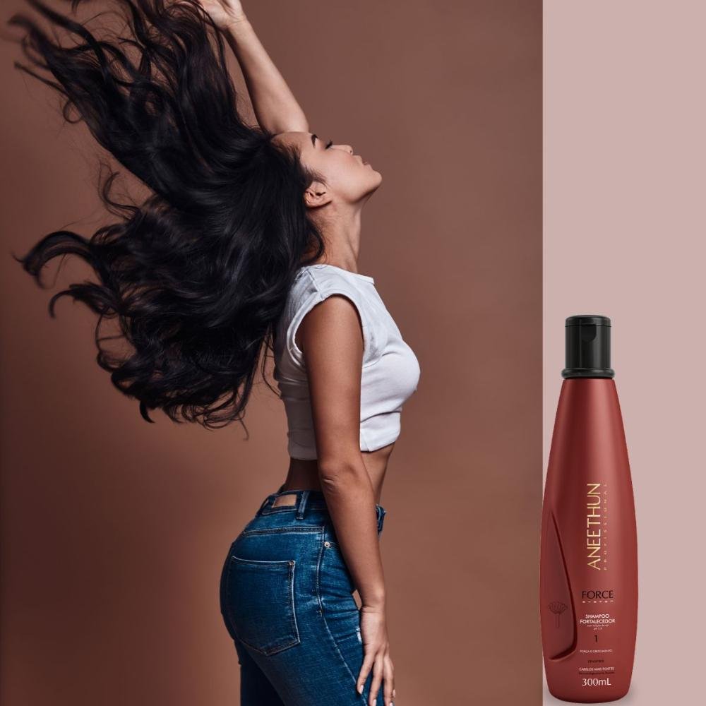 Kit Aneethun Force 3 Shampoo Fortalecedor 300 ml ÚNICO 5