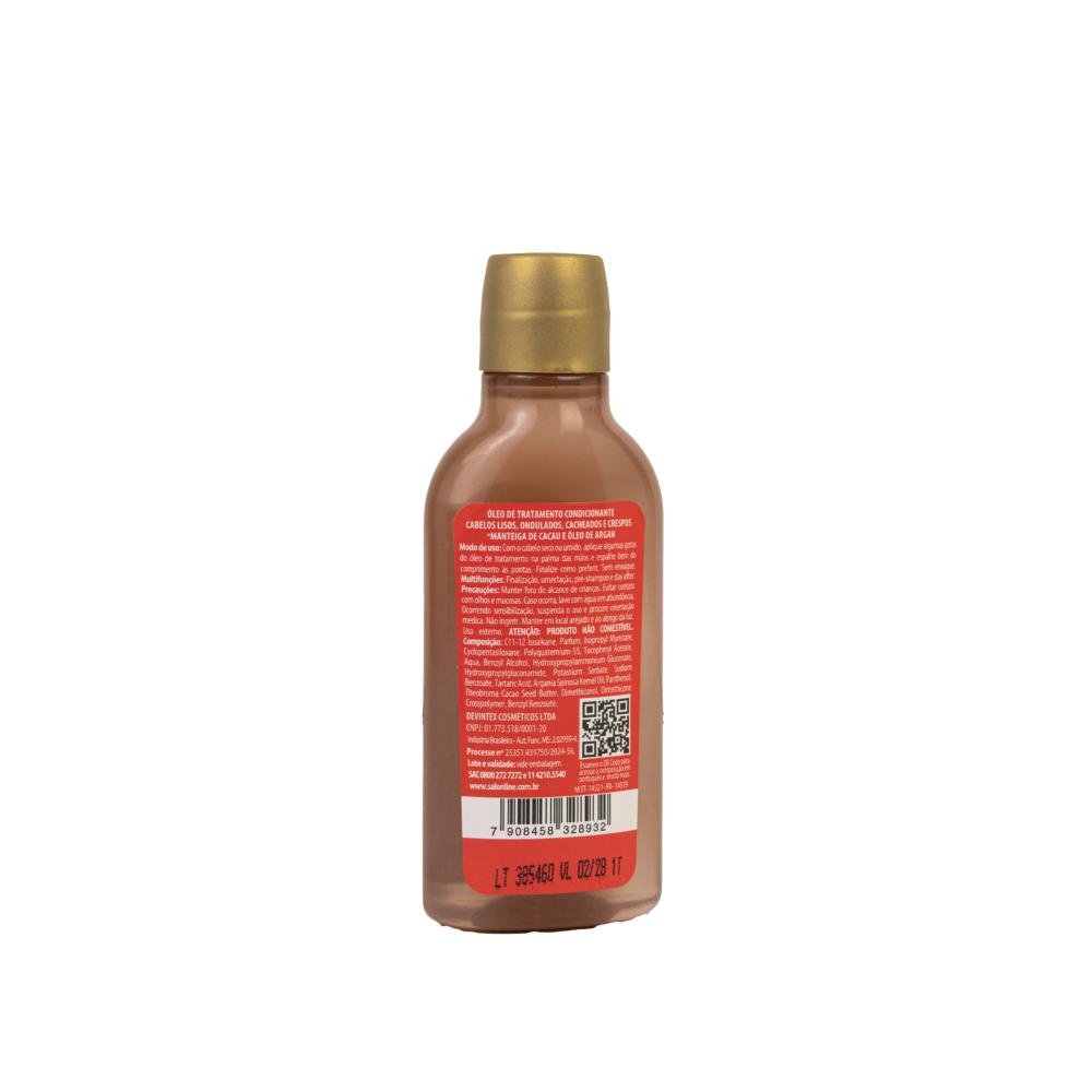 Salon Line Multy Chocolate Tratamento Óleo 50ml 50ml 3