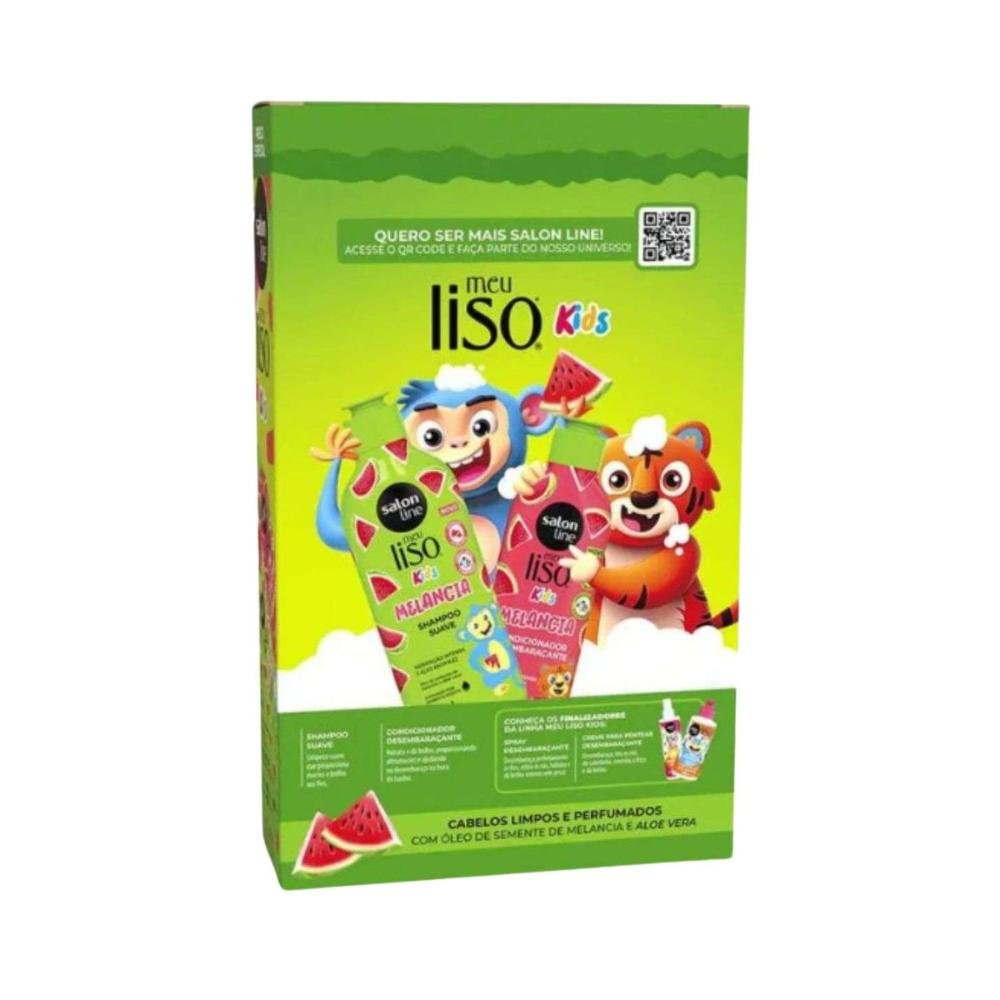 Salon Line Meu Liso Melancia Kit Shampoo e Condicionador ÚNICO 2