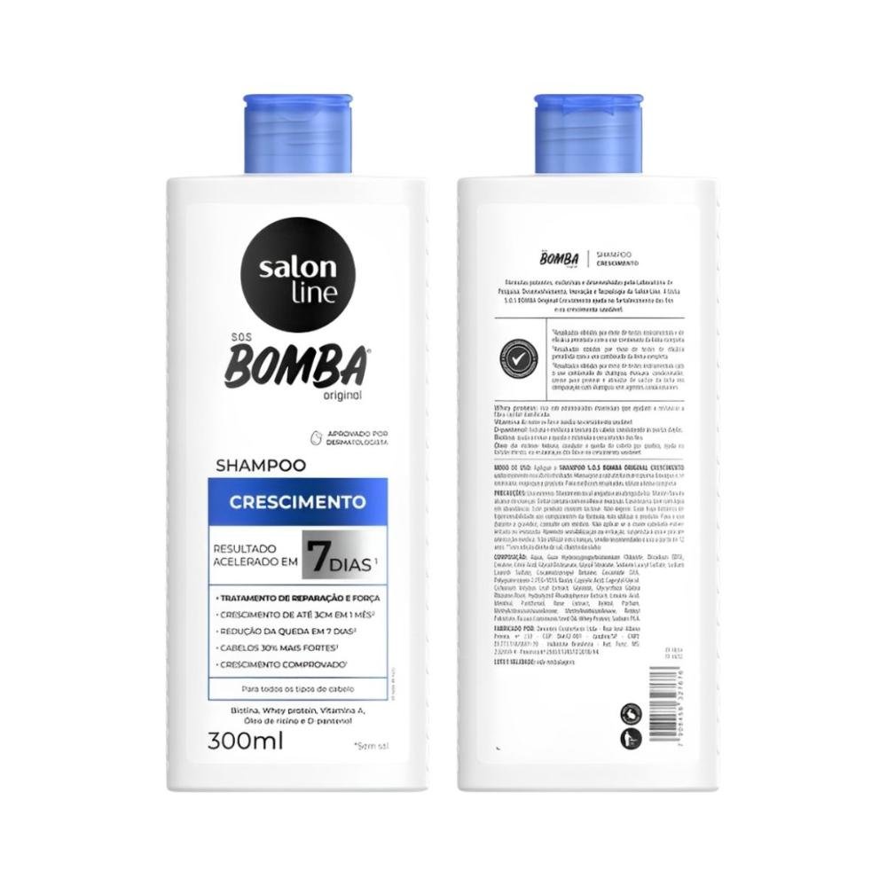 Salon Line S.O.S Bomba Original Kit Crescimento Capilar  ÚNICO 3