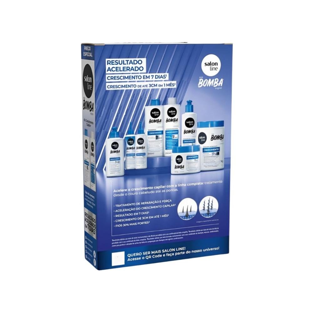 Salon Line S.O.S Bomba Original Kit Crescimento Capilar  ÚNICO 4