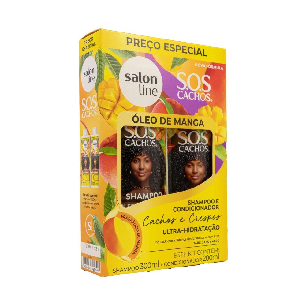 Salon Line S.O.S Cachos Manga Kit Shampoo e Condicionador ÚNICO 2