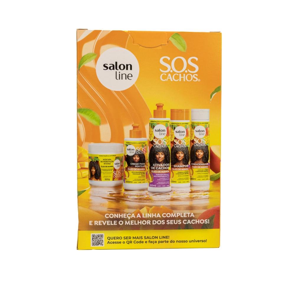 Salon Line S.O.S Cachos Manga Kit Shampoo e Condicionador ÚNICO 3