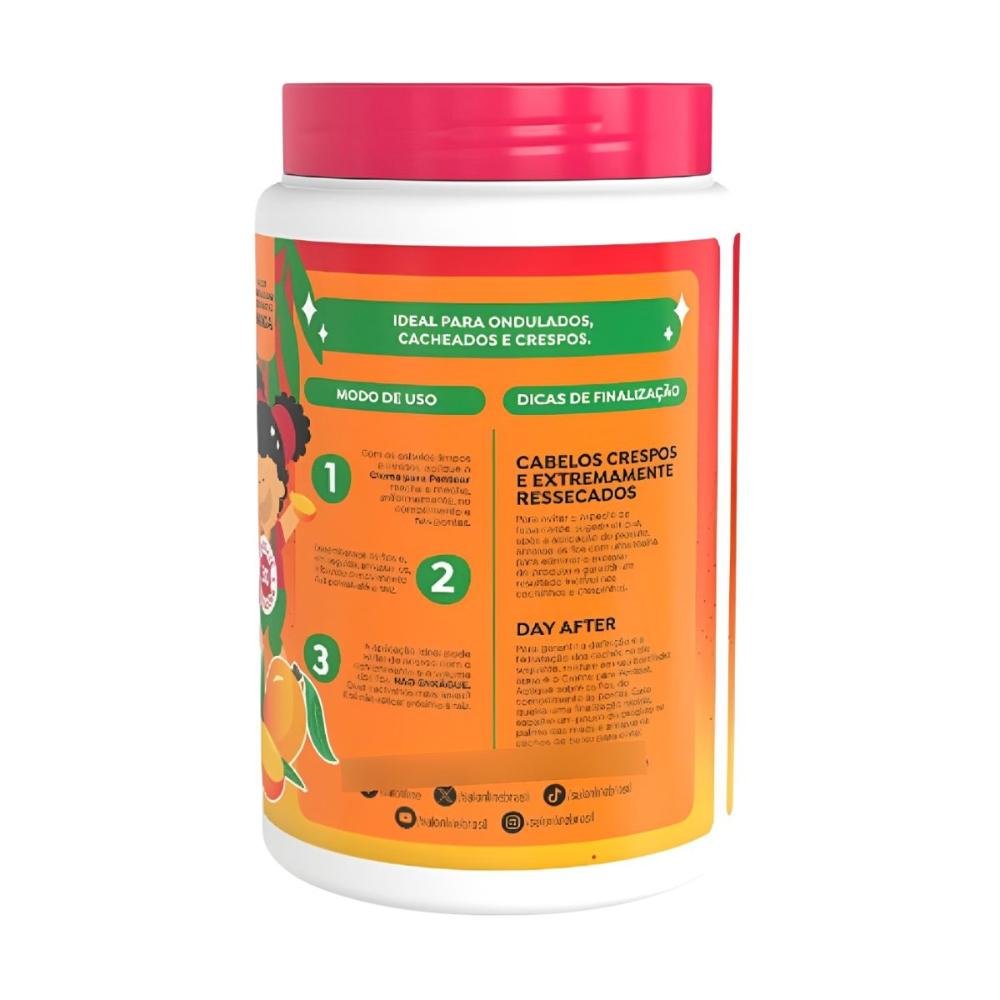 Salon Line Kids Manga Cachinhos Ativados Creme 1000ml 1L 4