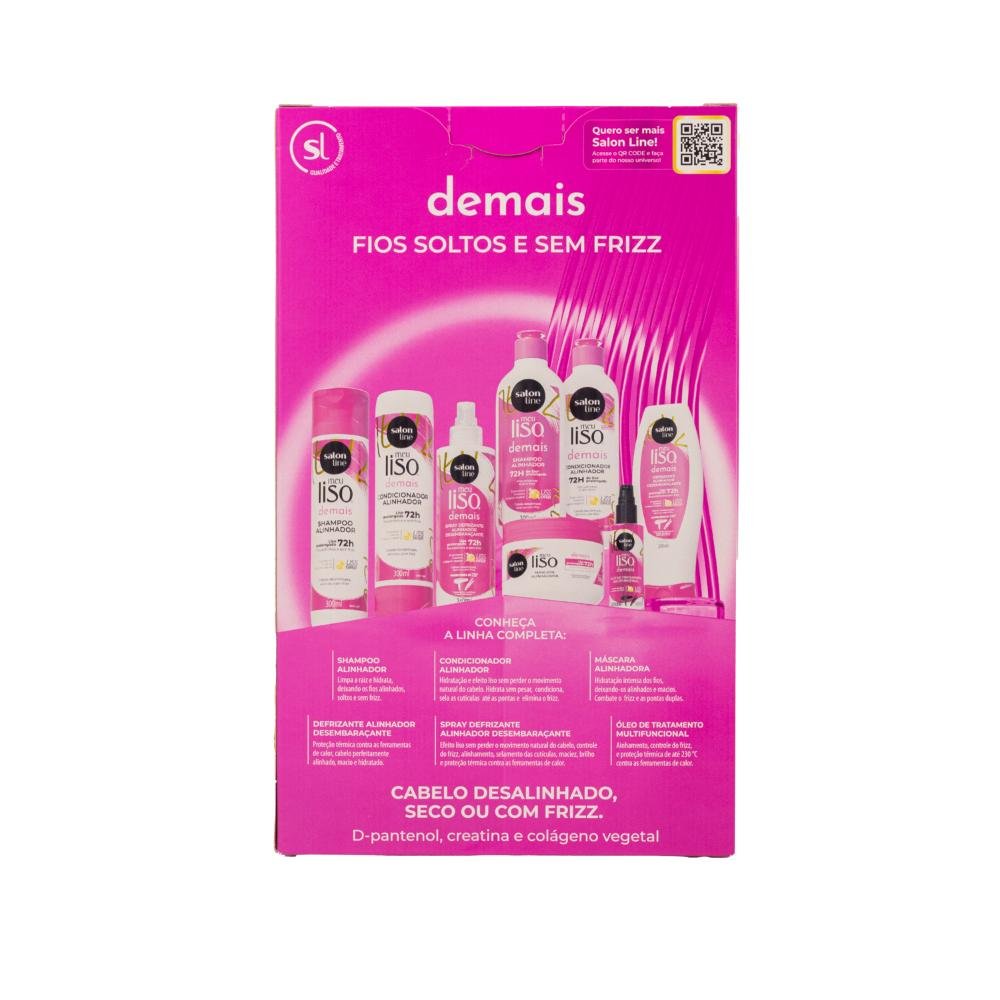 Salon Line Meu Liso Alinhador Kit Shampoo e Condicionador ÚNICO 3