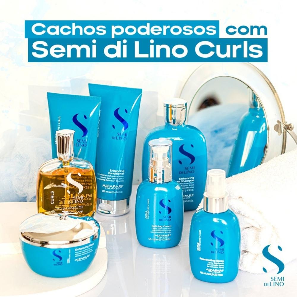Alfaparf Semi di Lino Curls Kit 3 Máscaras 200ml ÚNICO 3
