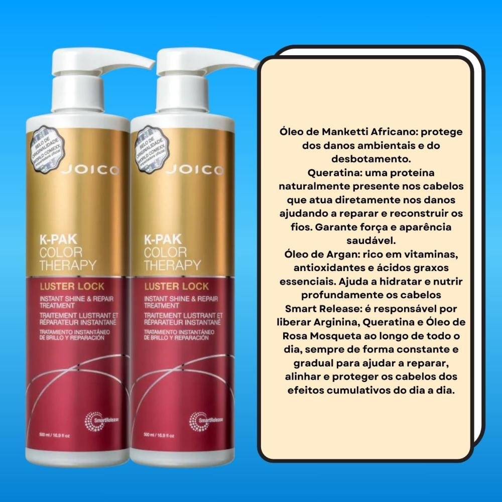 Joico K-PAK Color Therapy Luster Lock Kit 2 Máscara 500ml ÚNICO 3