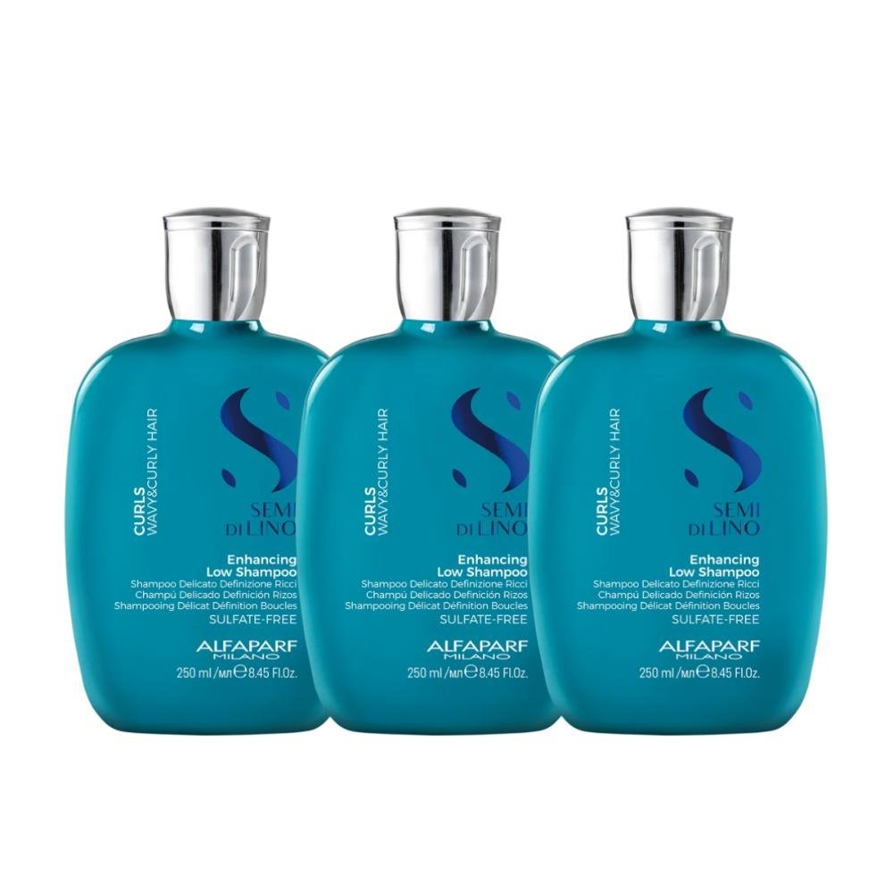Alfaparf Semi di Lino Curls Kit 3 Shampoo 250ml