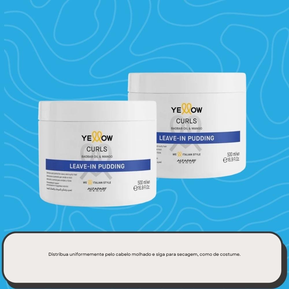 Alfaparf Yellow Curls Kit 2 Leave-in Pudding 500g ÚNICO 10