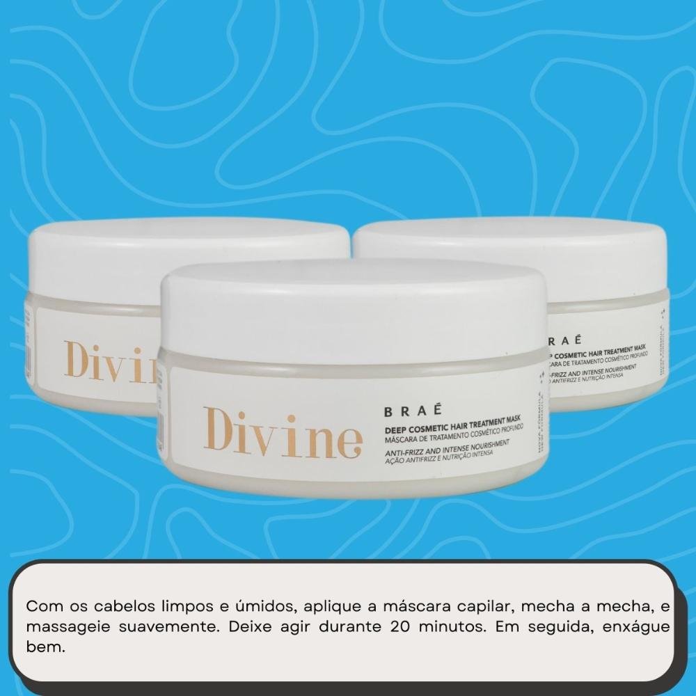 Kit Braé Divine 3 Máscara Capilar 200 g ÚNICO 5