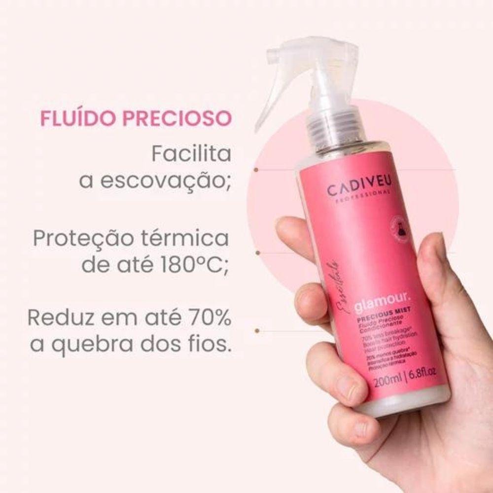 Cadiveu Profissonal Glamour Kit 2 Fluído Precioso 200ml ÚNICO 3