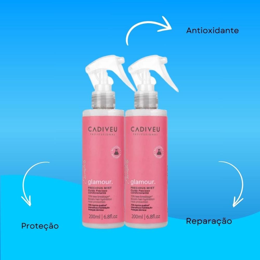Cadiveu Profissonal Glamour Kit 2 Fluído Precioso 200ml ÚNICO 8