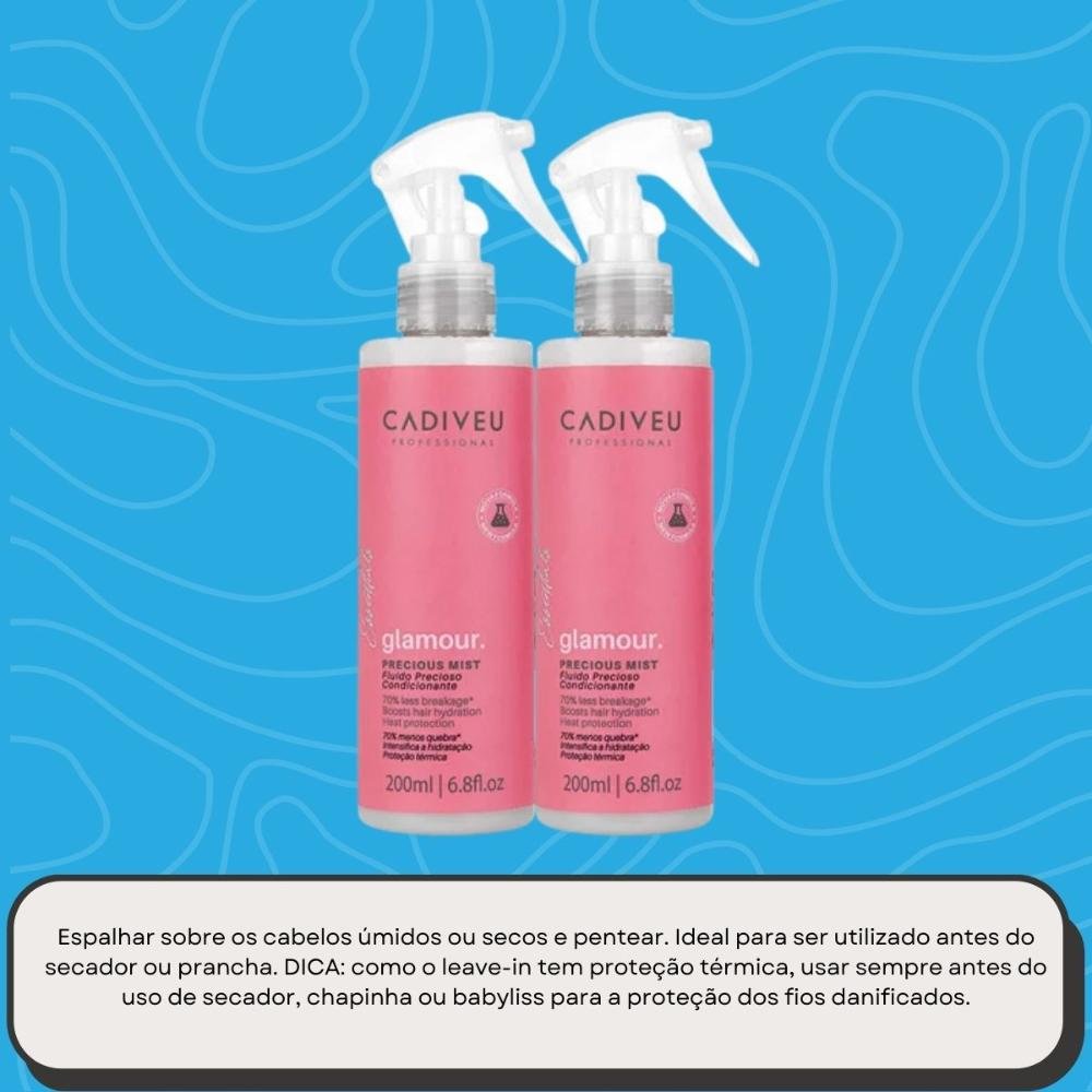 Cadiveu Profissonal Glamour Kit 2 Fluído Precioso 200ml ÚNICO 9