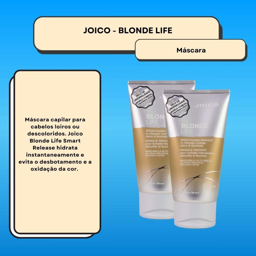 Joico Blonde Life Smart Release Kit 2 Máscara Capilar 150ml ÚNICO 2