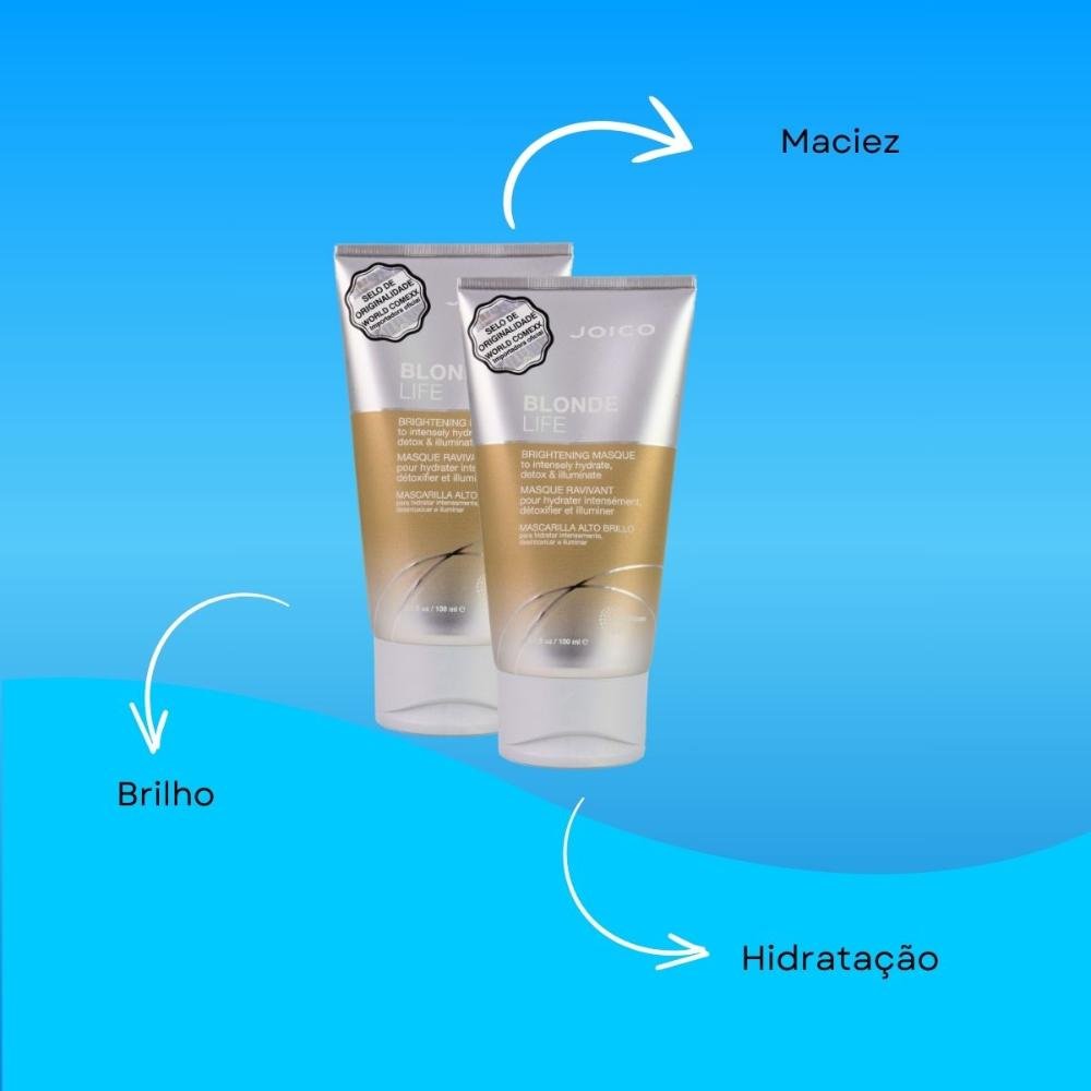 Joico Blonde Life Smart Release Kit 2 Máscara Capilar 150ml ÚNICO 4