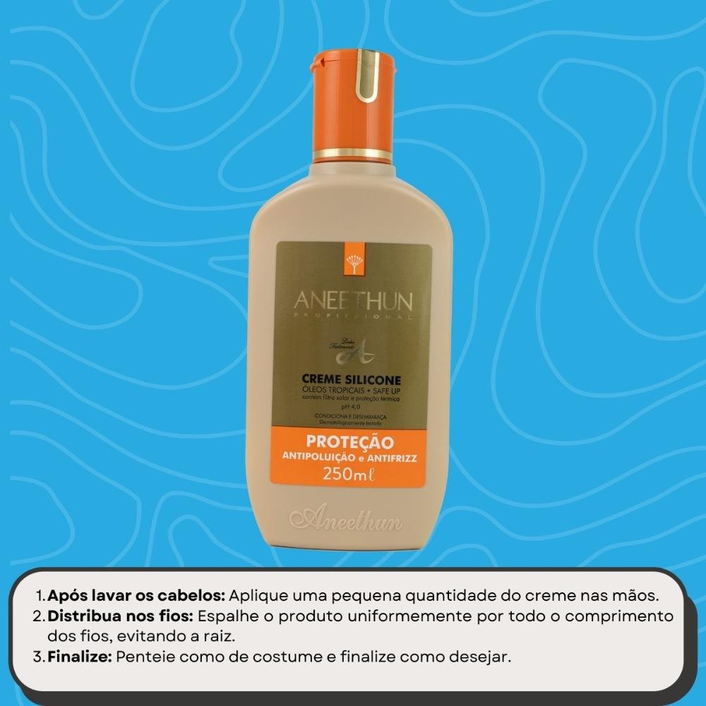 Leave-in Aneethun Linha A Creme de Silicone Proteçao 250 ml 250ml 5