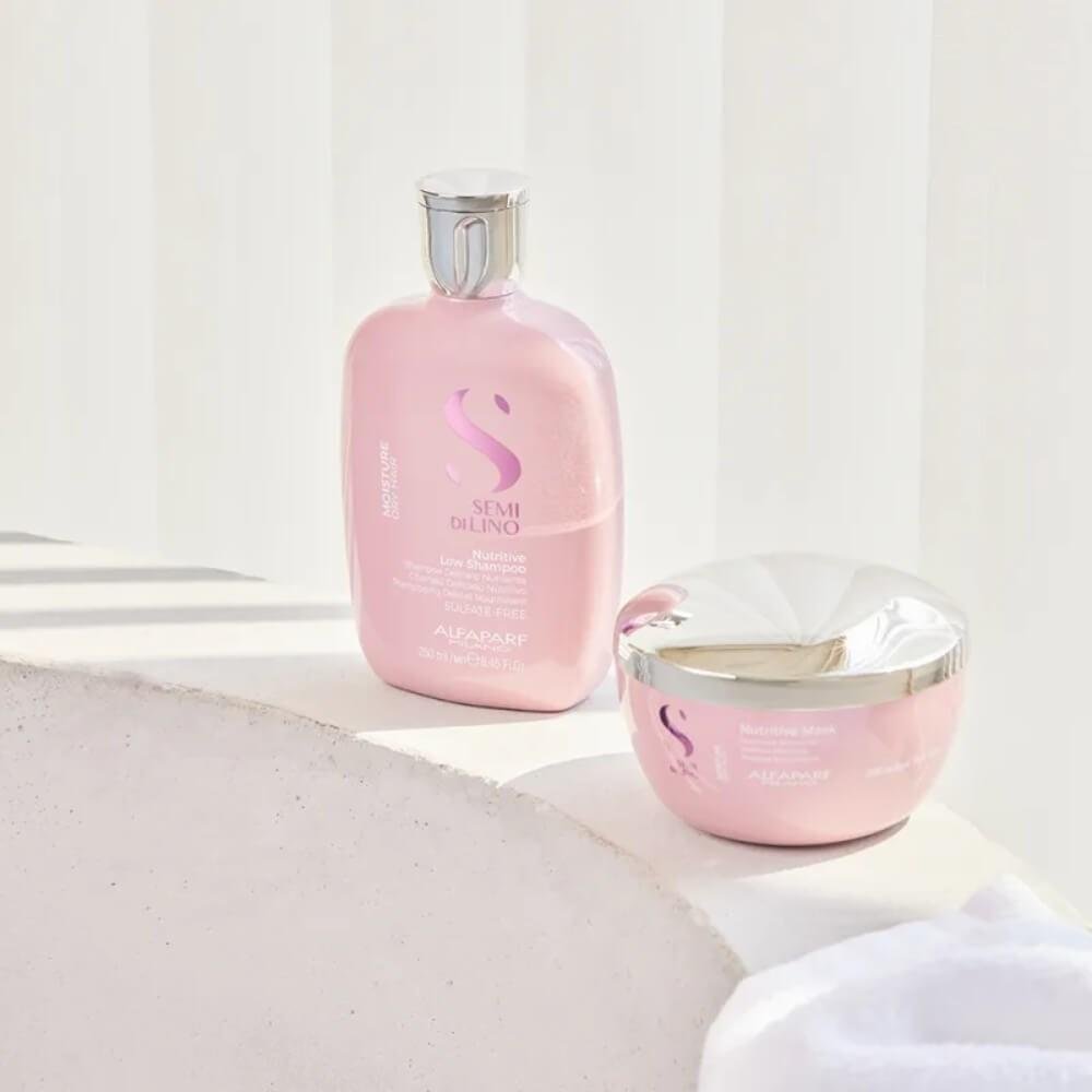 Alfaparf Semi Di Lino Moisture Nutritive Kit 3 Shampoo 250ml ÚNICO 4