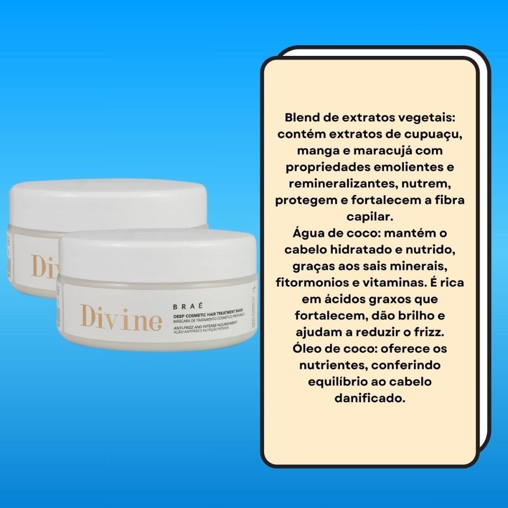Kit Braé Divine 2 Máscara Capilar 200 g ÚNICO 3