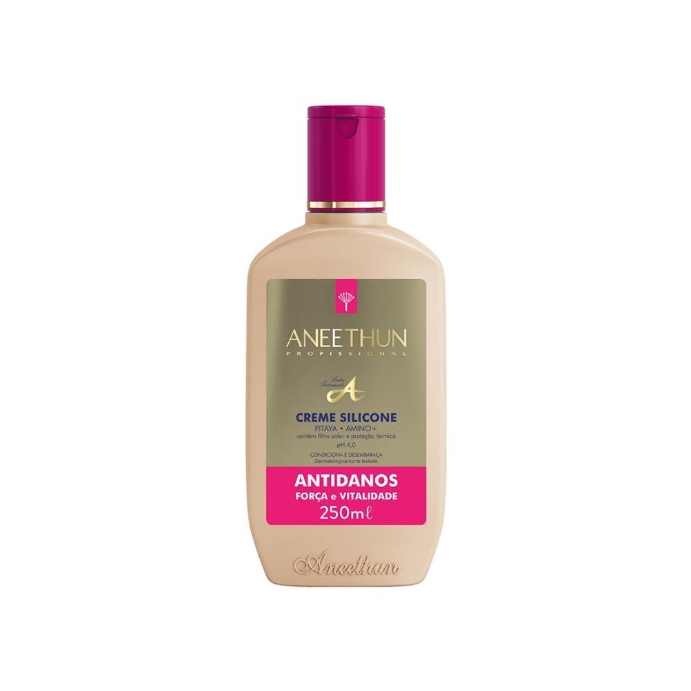 Creme de Pentear Aneethun Linha A Creme de Silicone Antidanos 250 ml 250ml 6