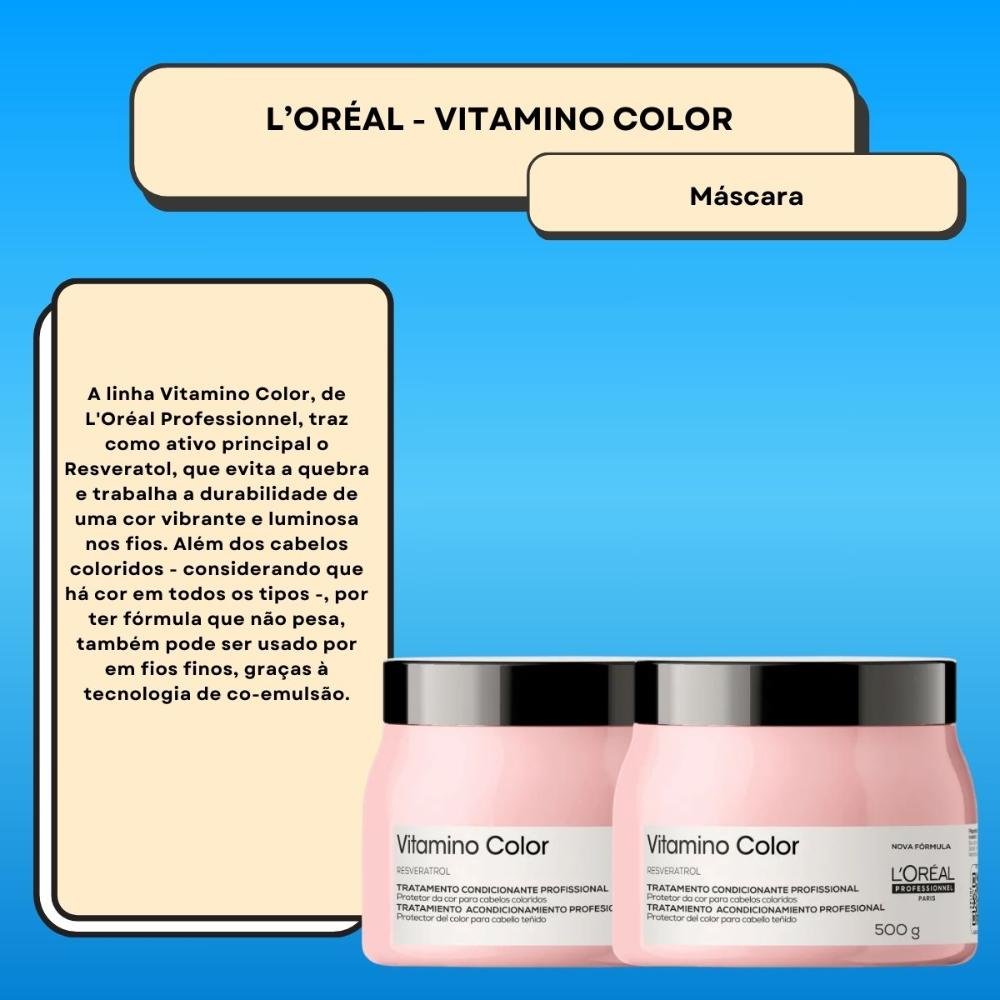 L'Oréal Professionnel Vitamino Color Kit 2 Máscara 500g ÚNICO 2