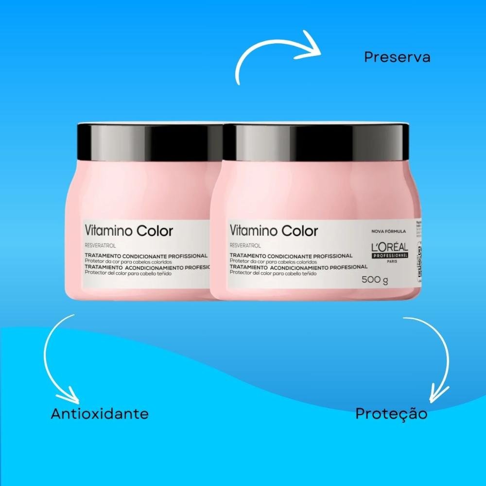 L'Oréal Professionnel Vitamino Color Kit 2 Máscara 500g ÚNICO 4