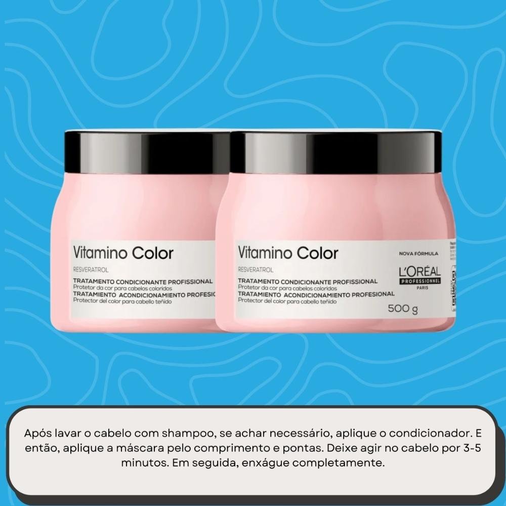 L'Oréal Professionnel Vitamino Color Kit 2 Máscara 500g ÚNICO 5