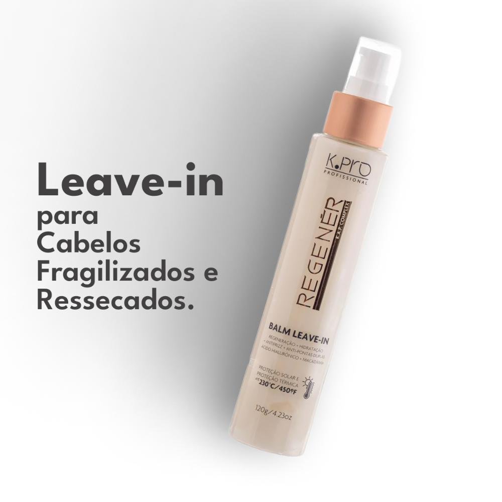 Kit K.Pro Regenér 2 Balm Leave-In 120 g ÚNICO 3