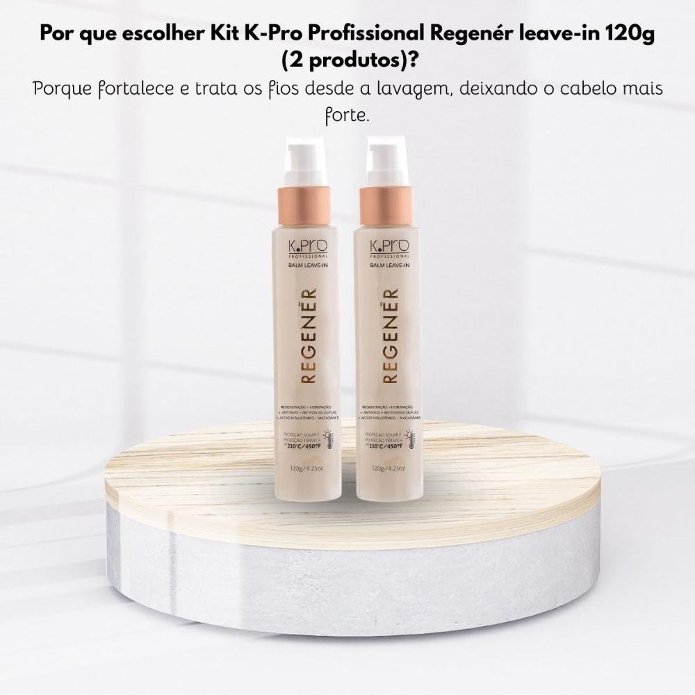 Kit K.Pro Regenér 2 Balm Leave-In 120 g ÚNICO 5