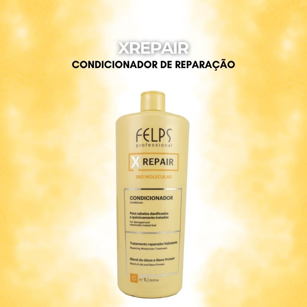 Felps X Repair Bio Molecular Condicionador 1L 1L 3