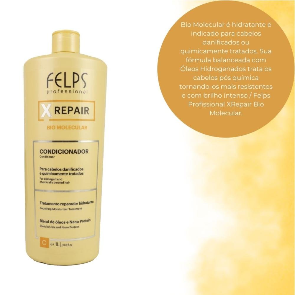 Felps X Repair Bio Molecular Condicionador 1L 1L 4