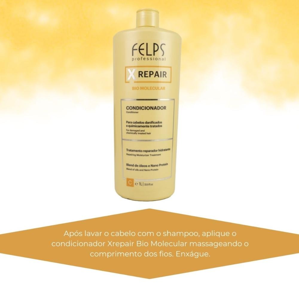 Felps X Repair Bio Molecular Condicionador 1L 1L 5