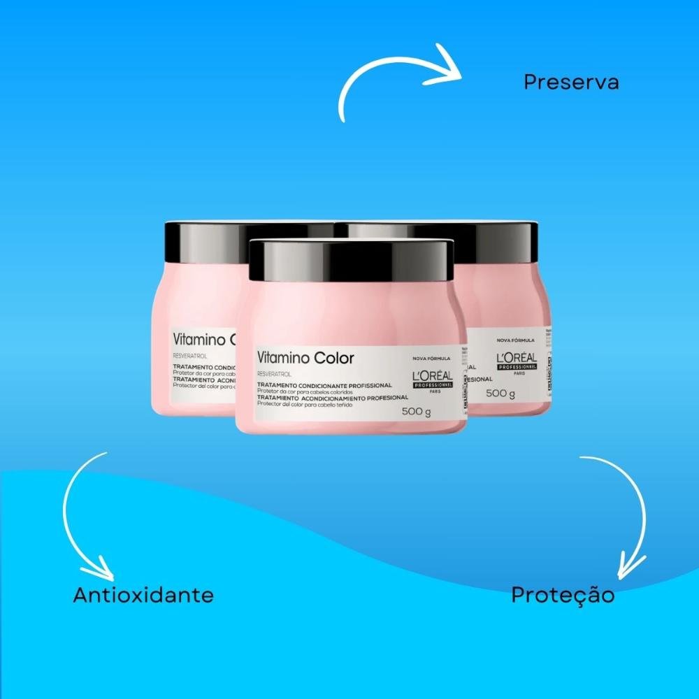 L'Oréal Professionnel Vitamino Color Kit 3 Máscara 500g ÚNICO 4