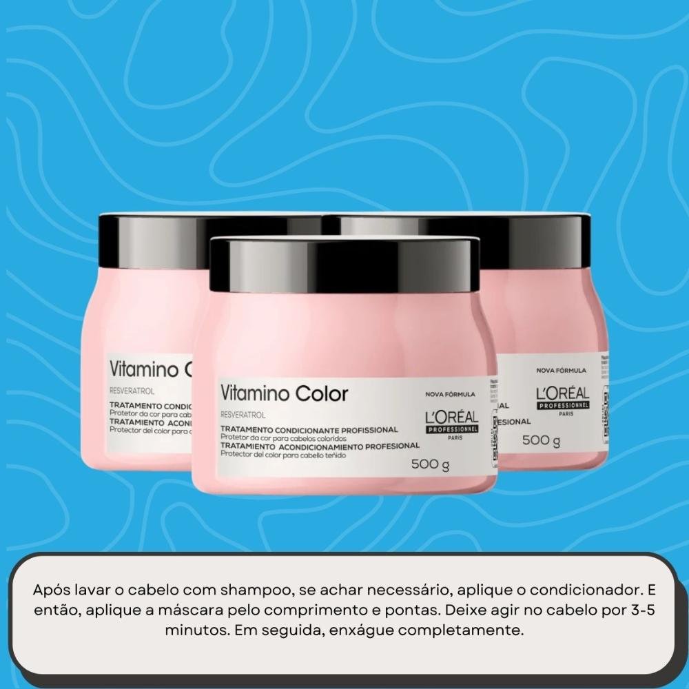 L'Oréal Professionnel Vitamino Color Kit 3 Máscara 500g ÚNICO 5