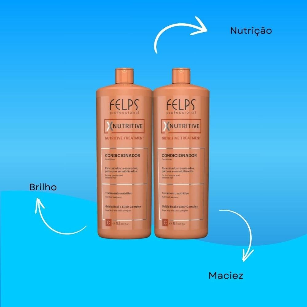 Felps XNutritive Kit 2 Condicionador 1L ÚNICO 4