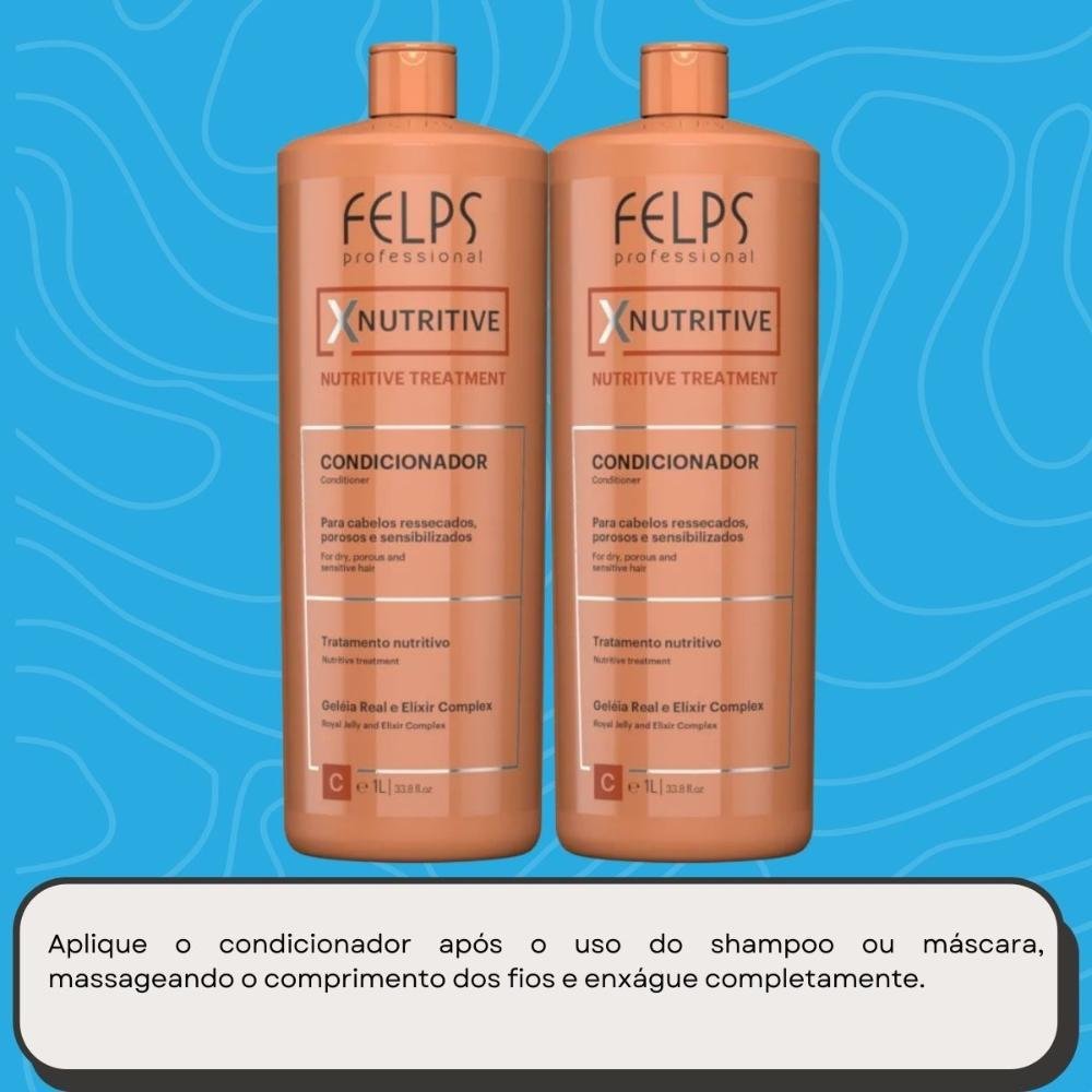 Felps XNutritive Kit 2 Condicionador 1L ÚNICO 5