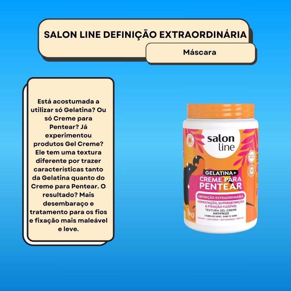 Creme de Pentear Salon Line Definição Extraordinária 1 Kg 1kg 2