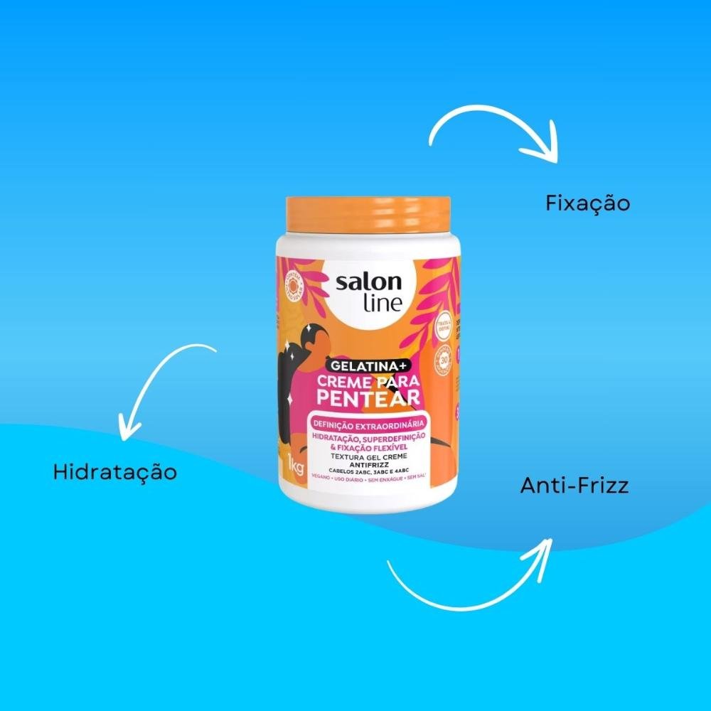 Creme de Pentear Salon Line Definição Extraordinária 1 Kg 1kg 4