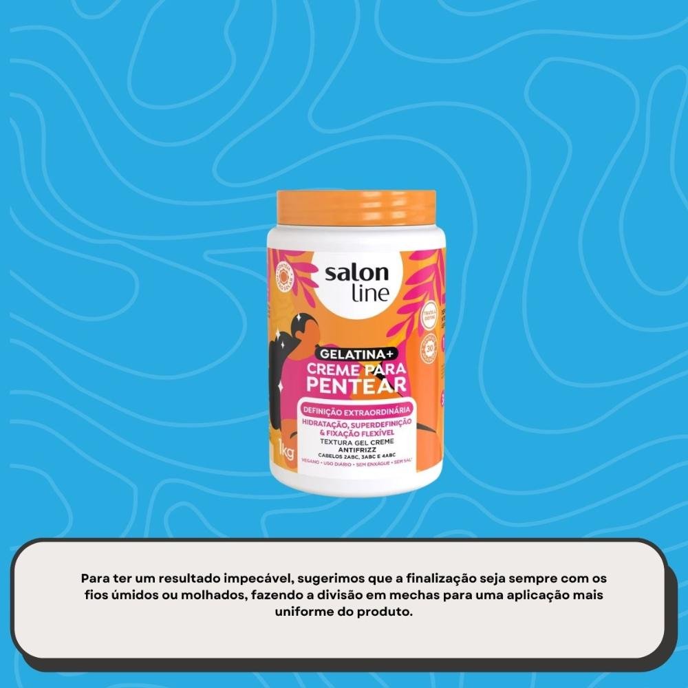 Creme de Pentear Salon Line Definição Extraordinária 1 Kg 1kg 5