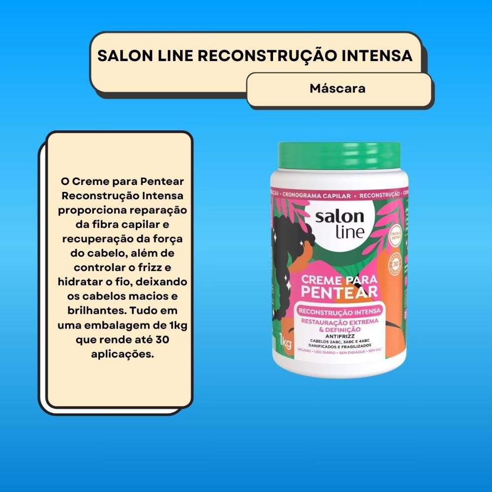 Salon Line Reconstrução Intensa Creme Para Pentear 1kg 1kg 2