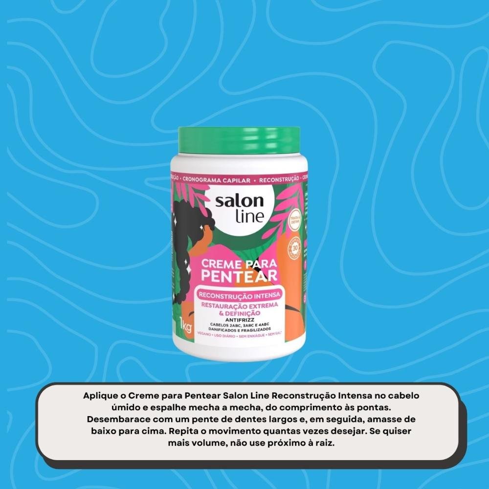 Salon Line Reconstrução Intensa Creme Para Pentear 1kg 1kg 5
