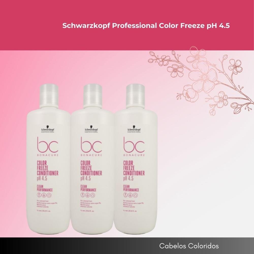 Schwarzkopf Color Freeze pH 4.5 Kit 3 Condicionador 1L ÚNICO 2