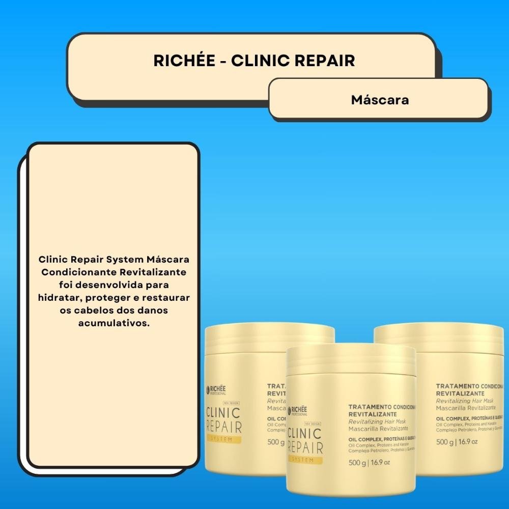Richée Clinic Repair System Kit 3 Máscara 500g 500g 6